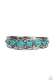 Paparazzi Bracelet - Saguaro Sultan - Turquoise Stone Cuff