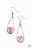 Over The Moon Pink Moonstone Earrings
