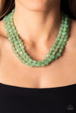 Paparazzi Necklace - Boundless Bliss - Green Bead
