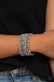 Paparazzi Bracelet - ICE Knowing You - Silver Bead