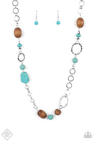 Paparazzi Necklace - Prairie Reserve - Blue Bead