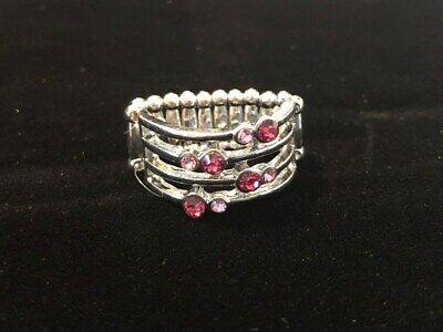 Paparazzi Ring Sparkle Showdown Pink Rhinestone Smitten with Jewels
