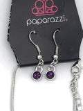 Gather Around Gorgeous Purple Necklace/Earring Set