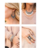 Paparazzi Jewelry - Sunset Sightings Fashion Fix Set - Silver Boho