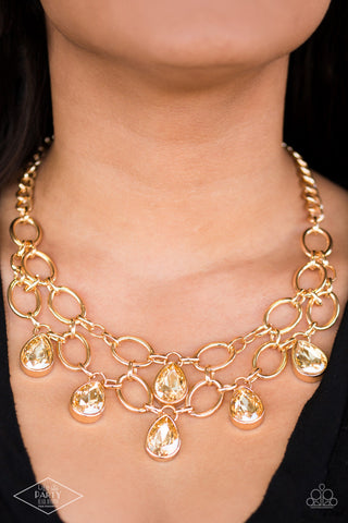 Paparazzi Necklace - Show-Stopping Shimmer - Gold Chain