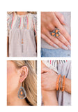 Paparazzi Jewelry - Glimpses of Malibu Fashion Fix Set - Opaque Orange Bead
