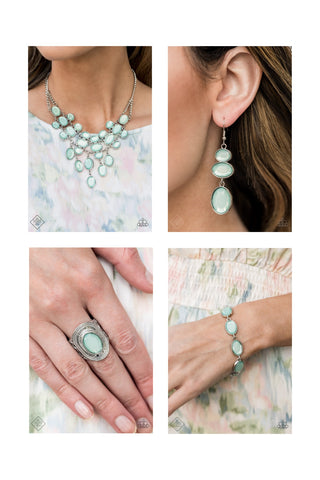 Paparazzi Jewelry - Glimpses of Malibu Fashion Fix Set - Blue Gem Bead