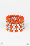 Paparazzi Jewelry - Glimpses of Malibu Fashion Fix Set - Orange Bead