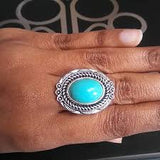 Tumblin Tumbleweeds Turquoise Stone Ring